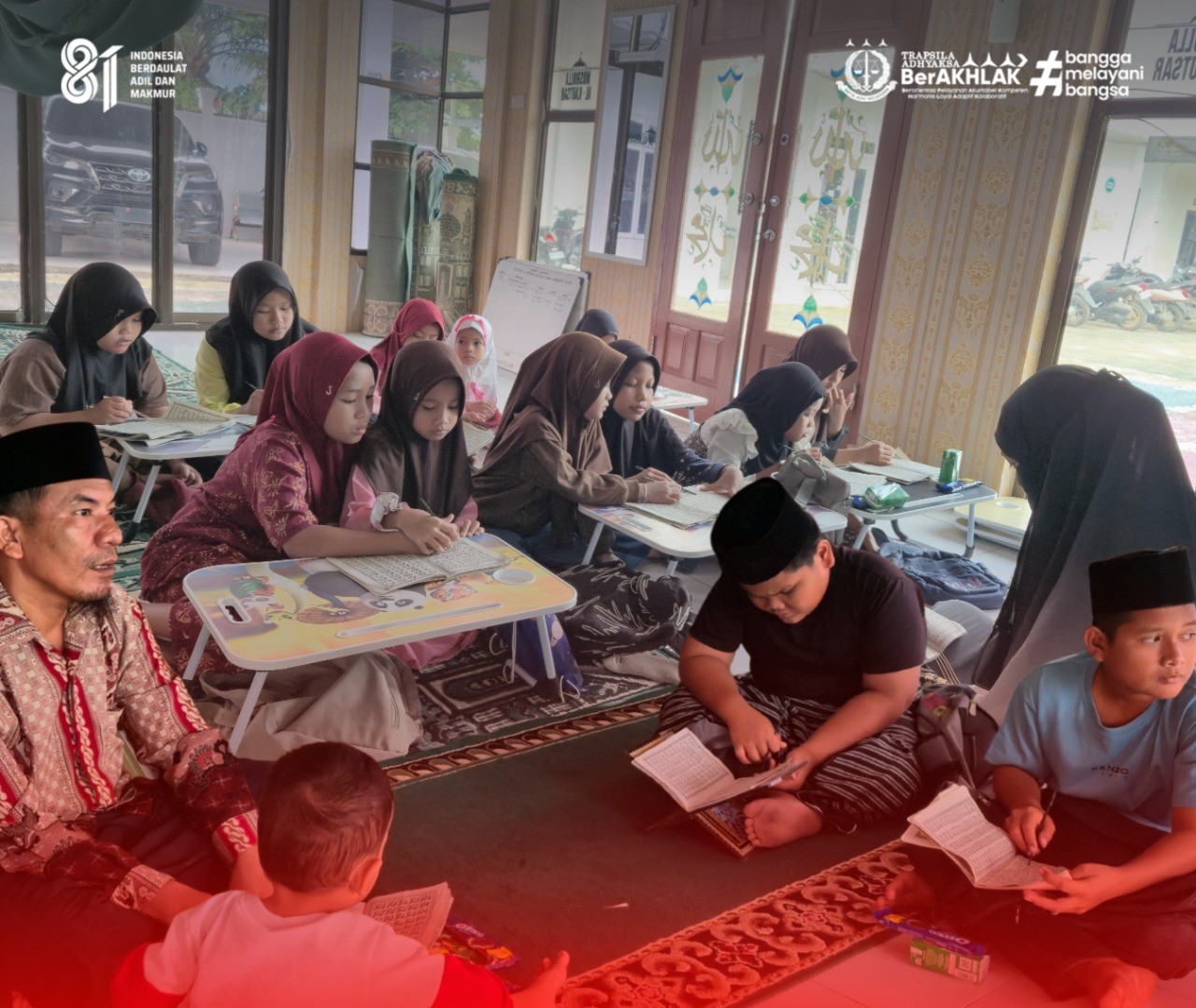 Kegiatan Taman Baca Al-Qur’an Bertempat di Mushollah Al-kautsar Kejaksaan Negeri Labuhanbatu Selatan