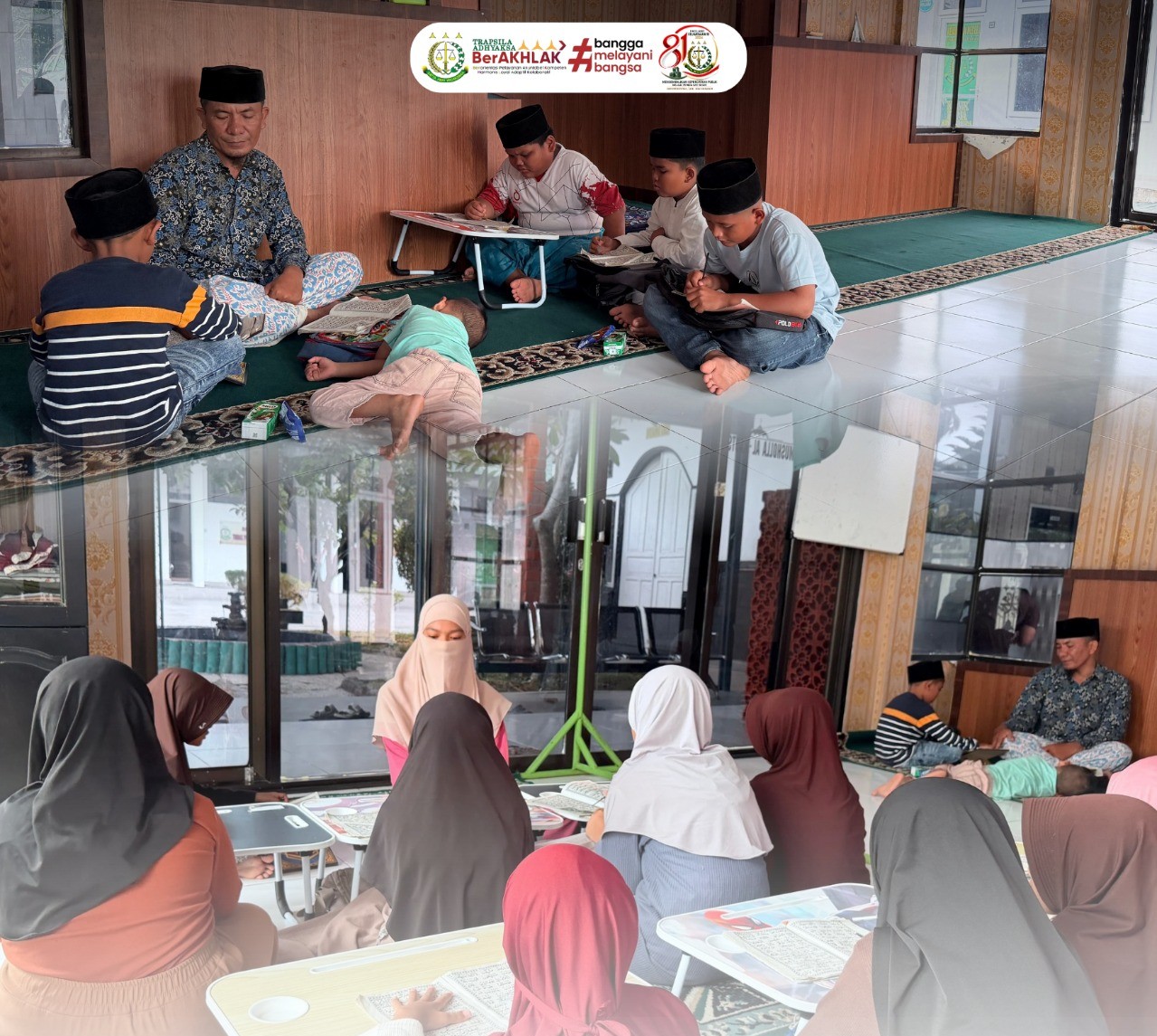 Kegiatan Taman Baca Al-Qur’an di Mushollah Al-kautsar Kejaksaan Negeri Labuhanbatu Selatan