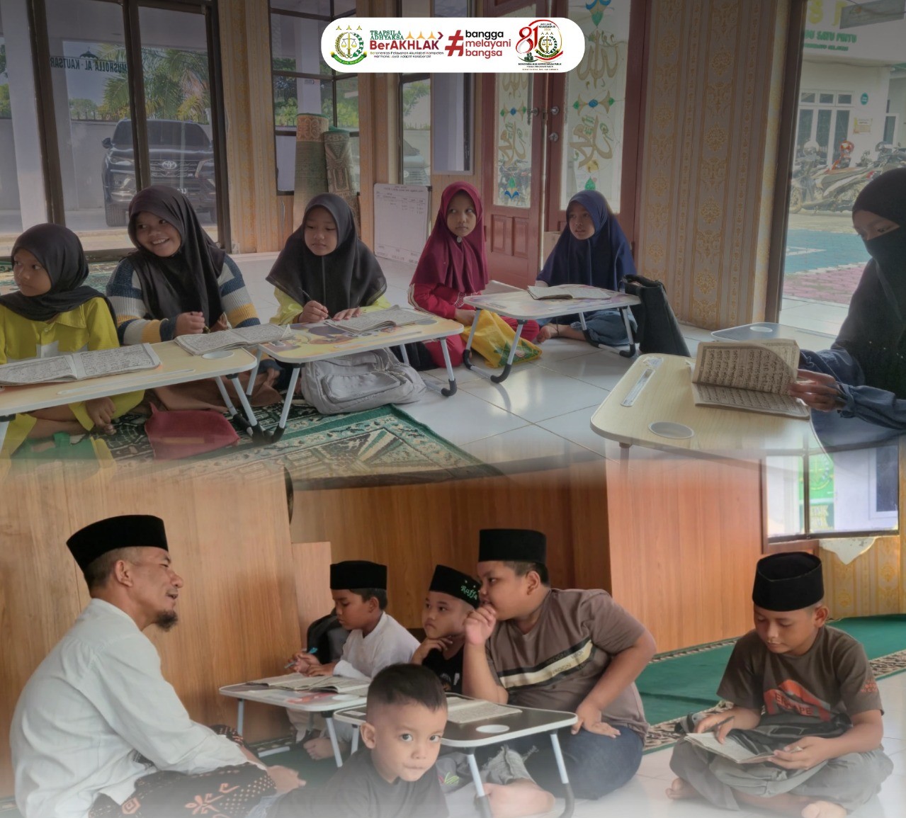 Kegiatan Taman Baca Al-Qur’an di Mushollah Al-kautsar Kejaksaan Negeri Labuhanbatu Selatan