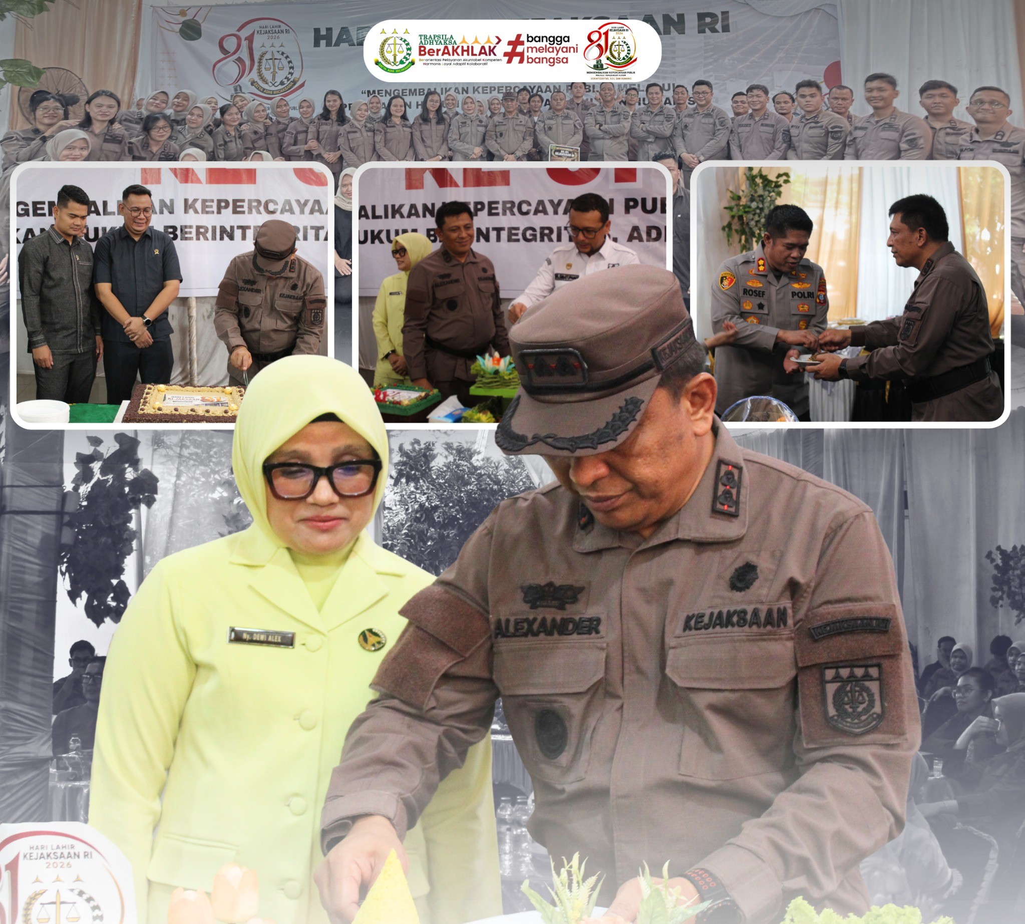 Kejaksaan Negeri Labuhanbatu Selatan melaksanakan Acara Syukuran Hari Lahir Kejaksaan RI Ke-81 yang bertempat di Kantor Kejaksaan Negeri Labuhanbatu Selatan