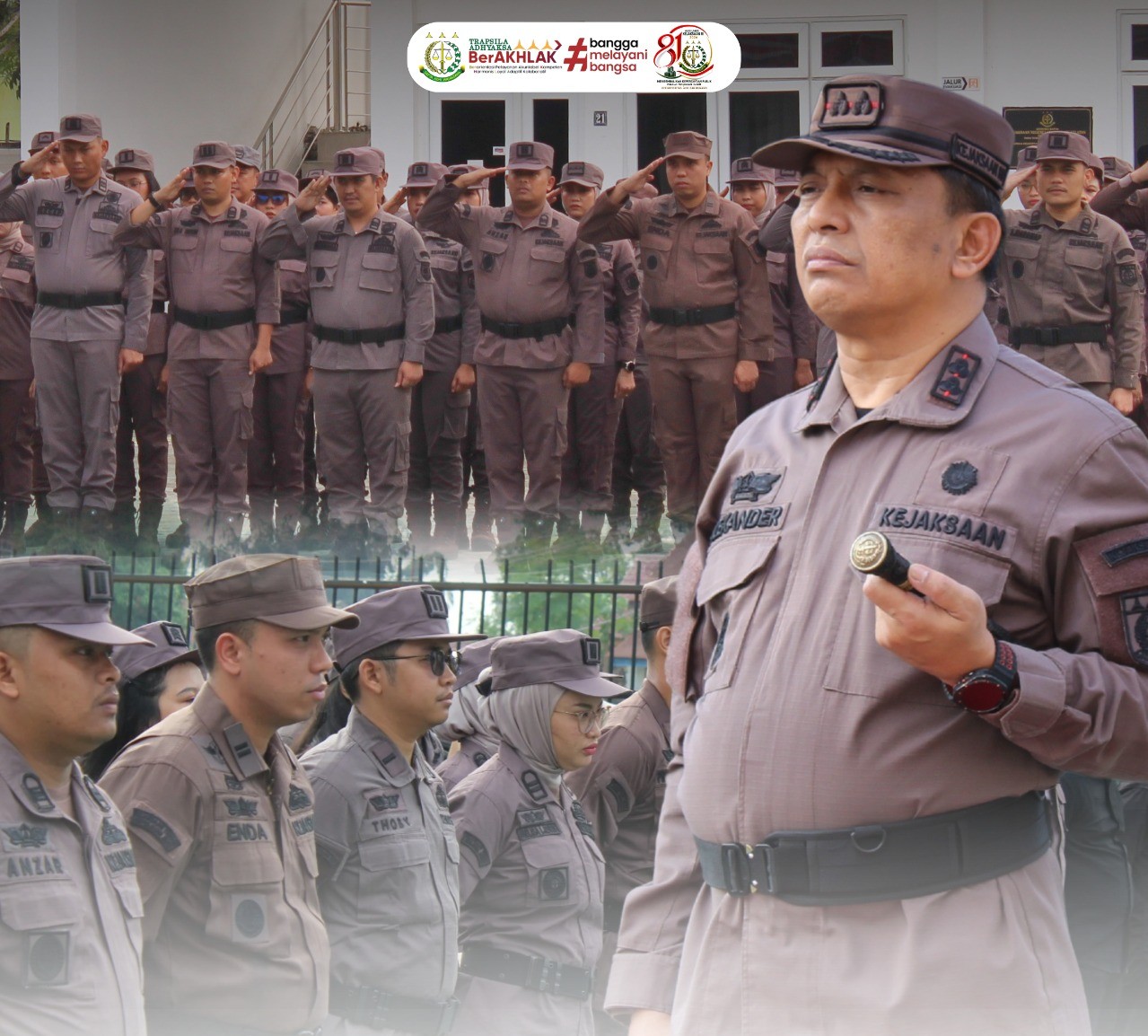 Kejaksaan Negeri Labuhanbatu Selatan melaksanakan Upacara Peringatan Hari Lahir Kejaksaan RI Ke-81 Tahun 2026
