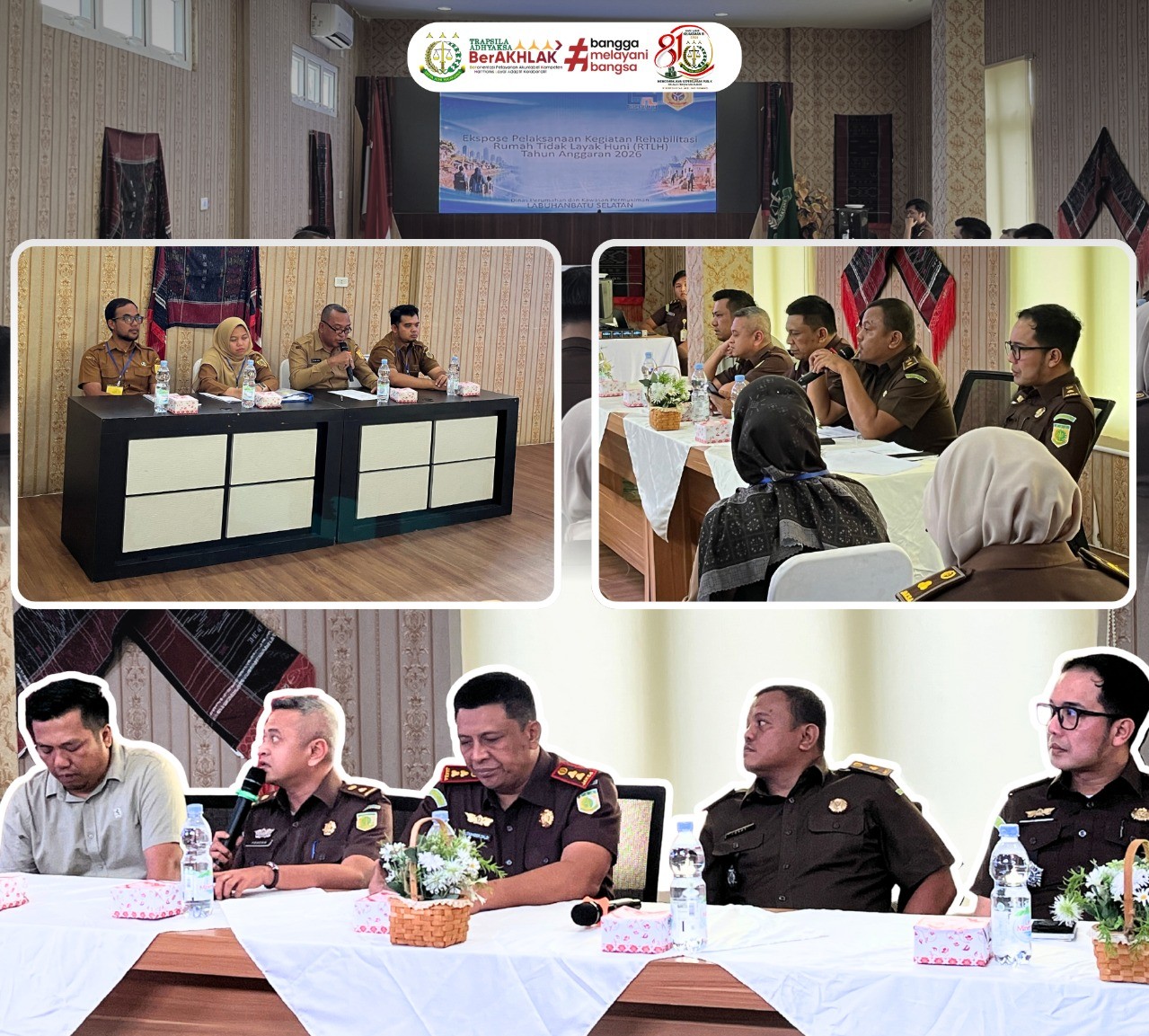 Kejaksaan Negeri Labuhanbatu Selatan melalui Bidang Perdata dan Tata Usaha Negara melaksanakan Ekspose Pendampingan Hukum Pelaksanaan Kegiatan Rehabilitasi Rumah Tidak Layak Huni (RTLH)