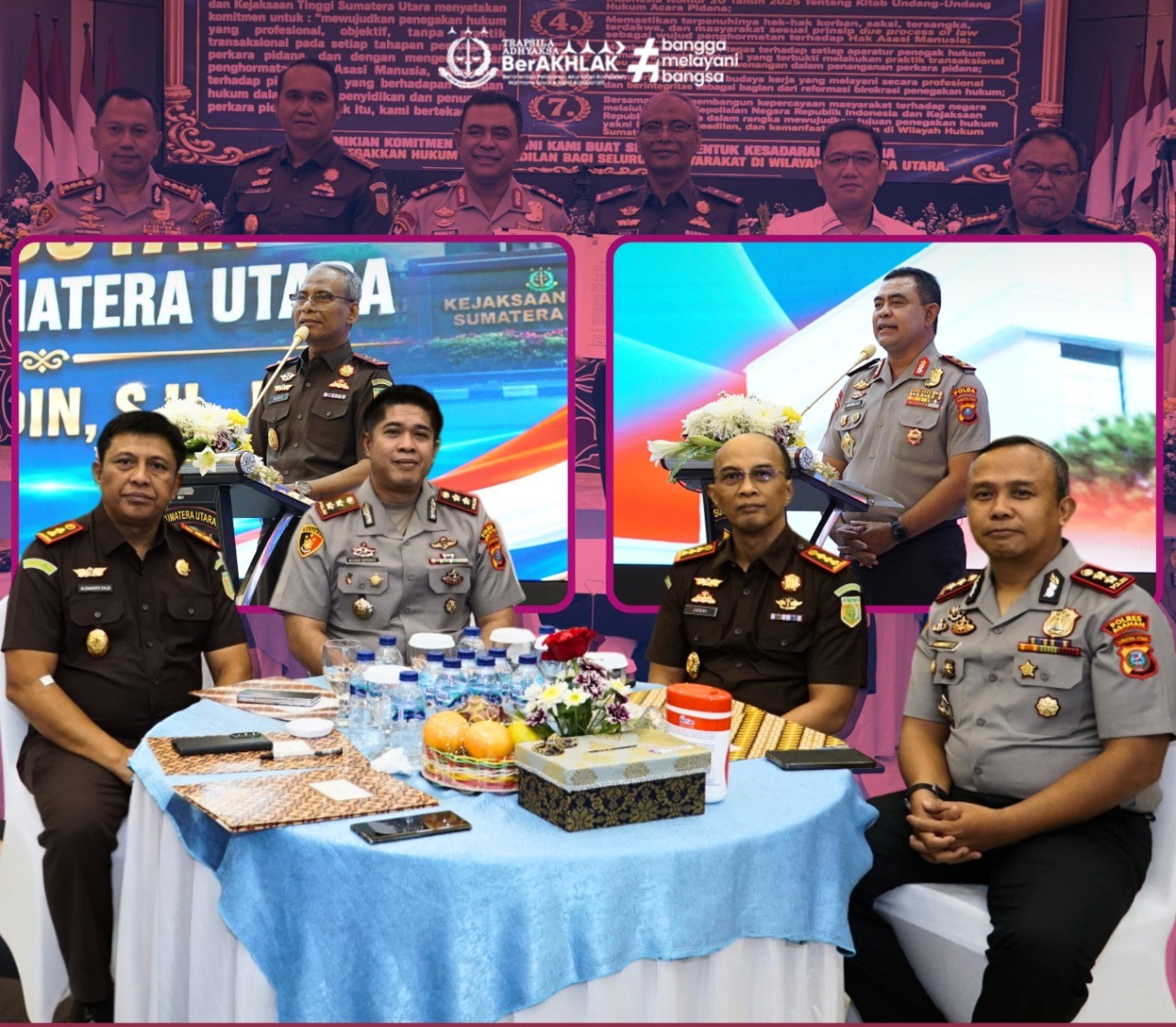 Kejaksaan Negeri Labuhanbatu Selatan menghadiri Kegiatan Penandatanganan Komitmen Bersama Kepolisian Daerah Sumatera Utara dan Kejaksaan Tinggi Sumatera Utara