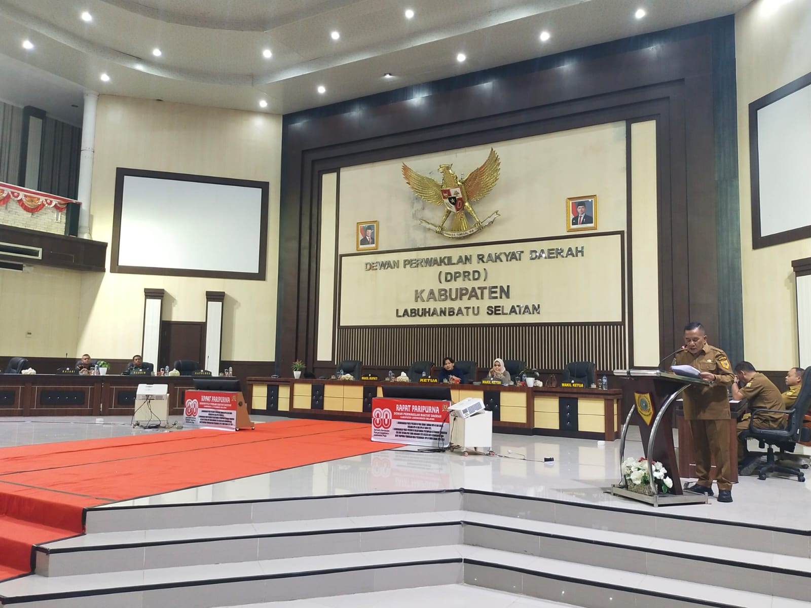 Kejaksaan Negeri Labuhanbatu Selatan menghadiri Rapat Paripurna DPRD Kabupaten Labuhanbatu Selatan