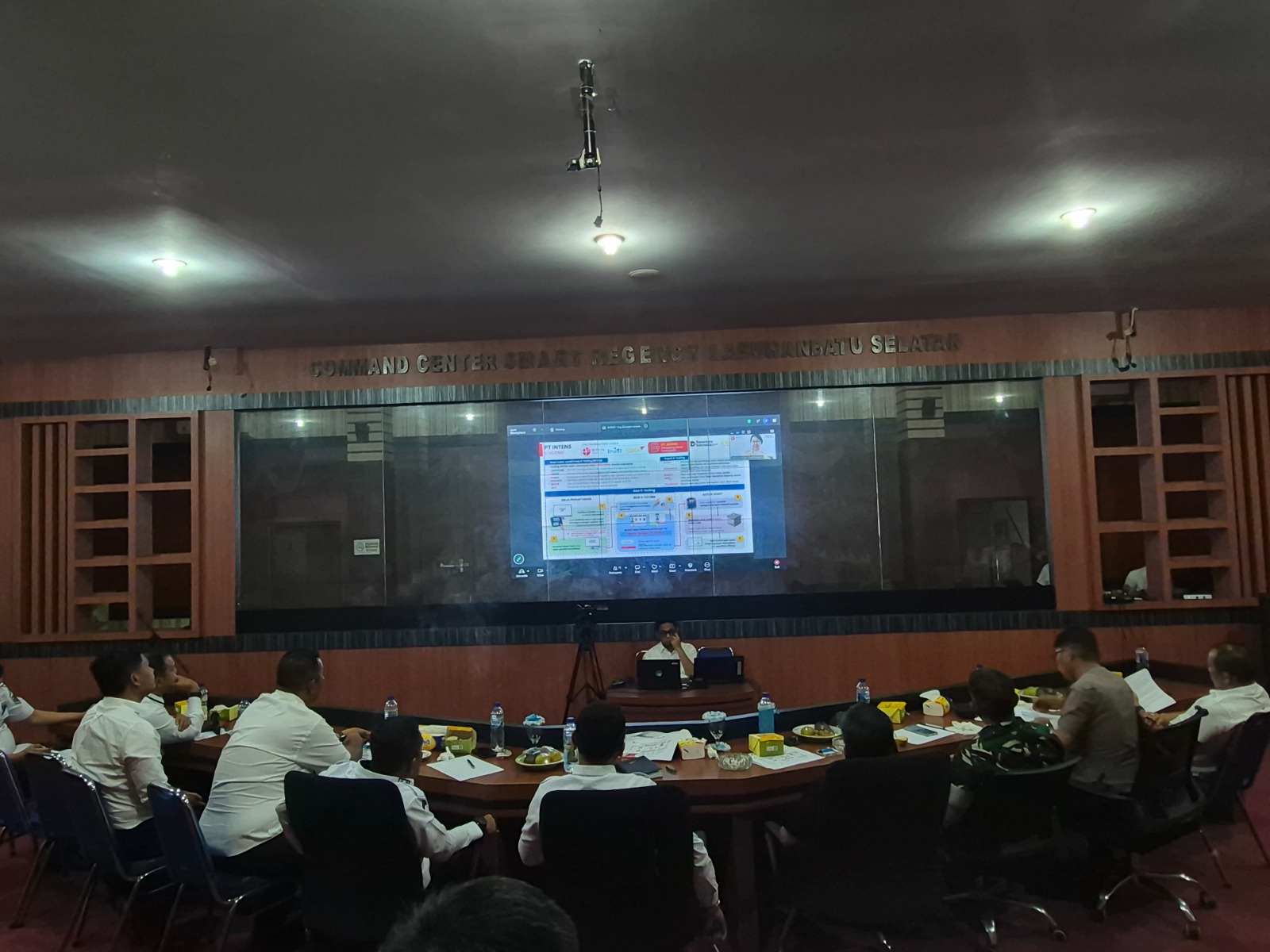 Kejaksaan Negeri Labuhanbatu Selatan mengikuti Zoom Meeting dalam Rangka Pelaksanaan Pemilihan Kepala Desa Secara Elektronik (e-voting) pada Kabupaten Labuhanbatu Selatan