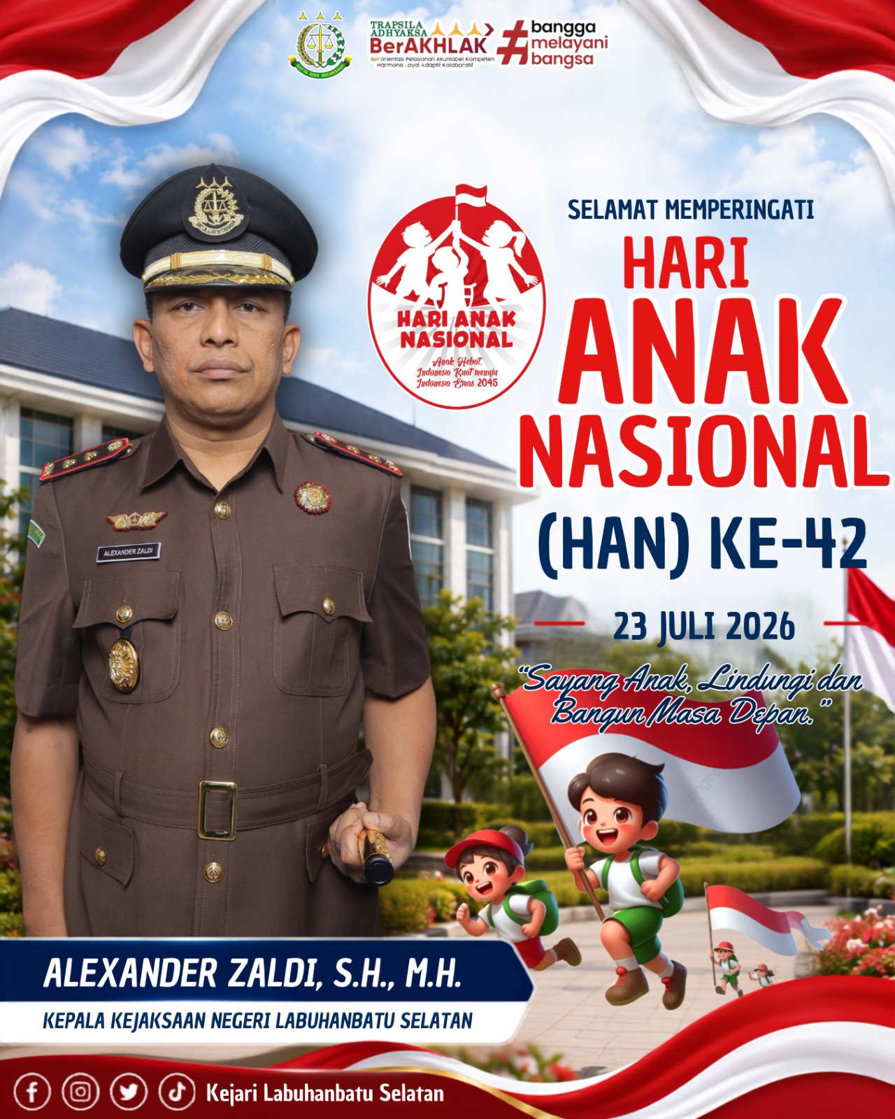 Keluarga Besar Kejaksaan Negeri Labuhanbatu Selatan Mengucapkan
