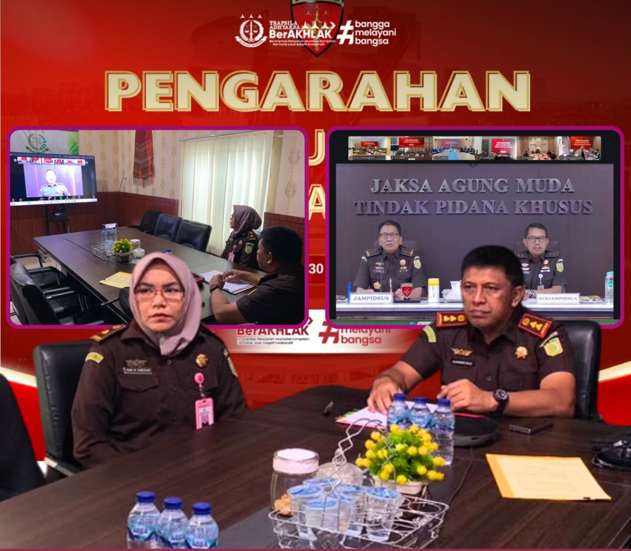 Kepala Kejaksaan Negeri Labuhanbatu Selatan, Alexander Zaldi, S.H., M.H., mengikuti Zoom Meeting Pengarahan Jaksa Agung Muda Tindak Pidana Khusus