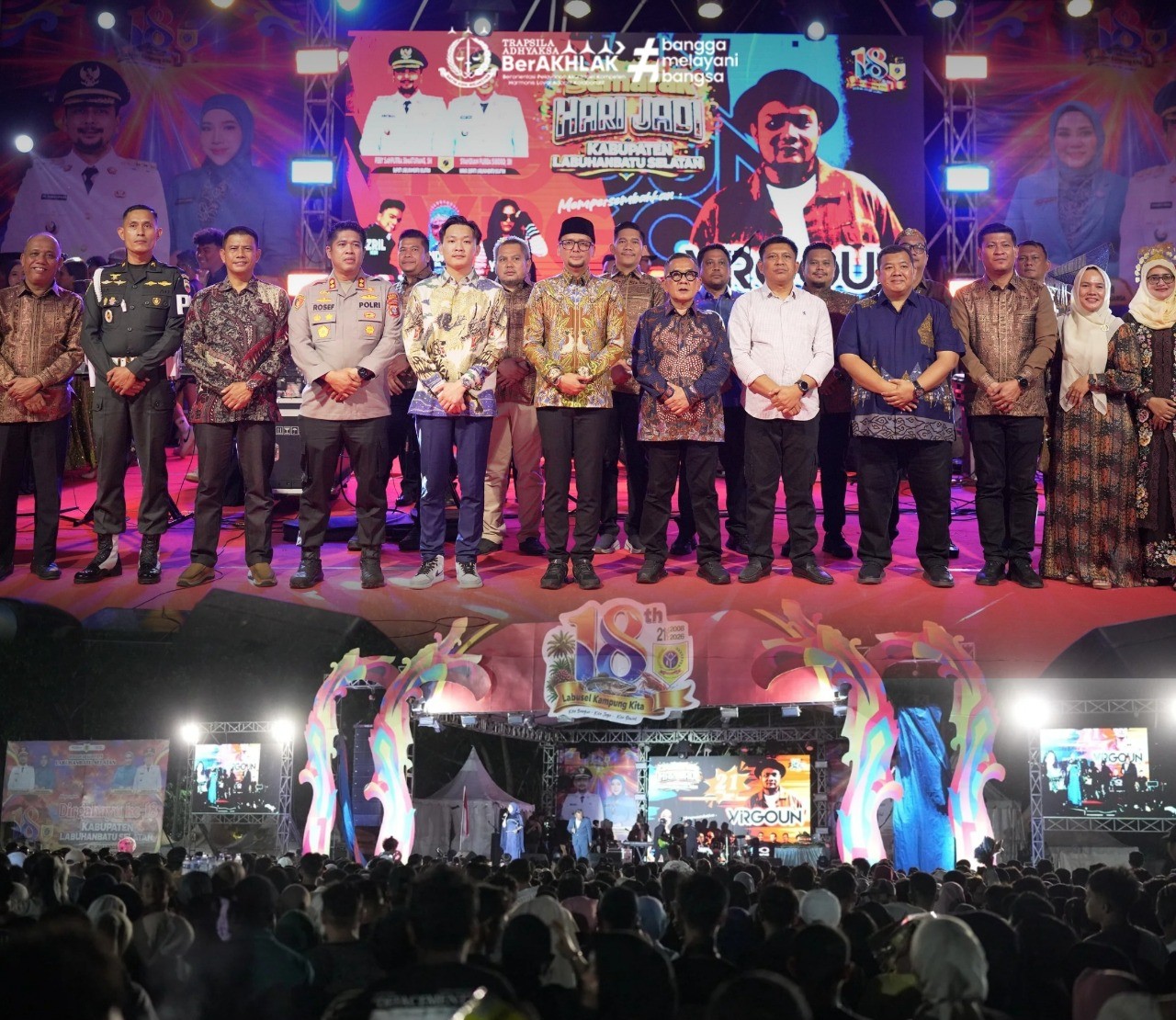 Kepala Kejaksaan Negeri Labuhanbatu Selatan menghadiri Acara Penutupan Hari Jadi Kabupaten Labuhanbatu Selatan Ke-18 Tahun 2026
