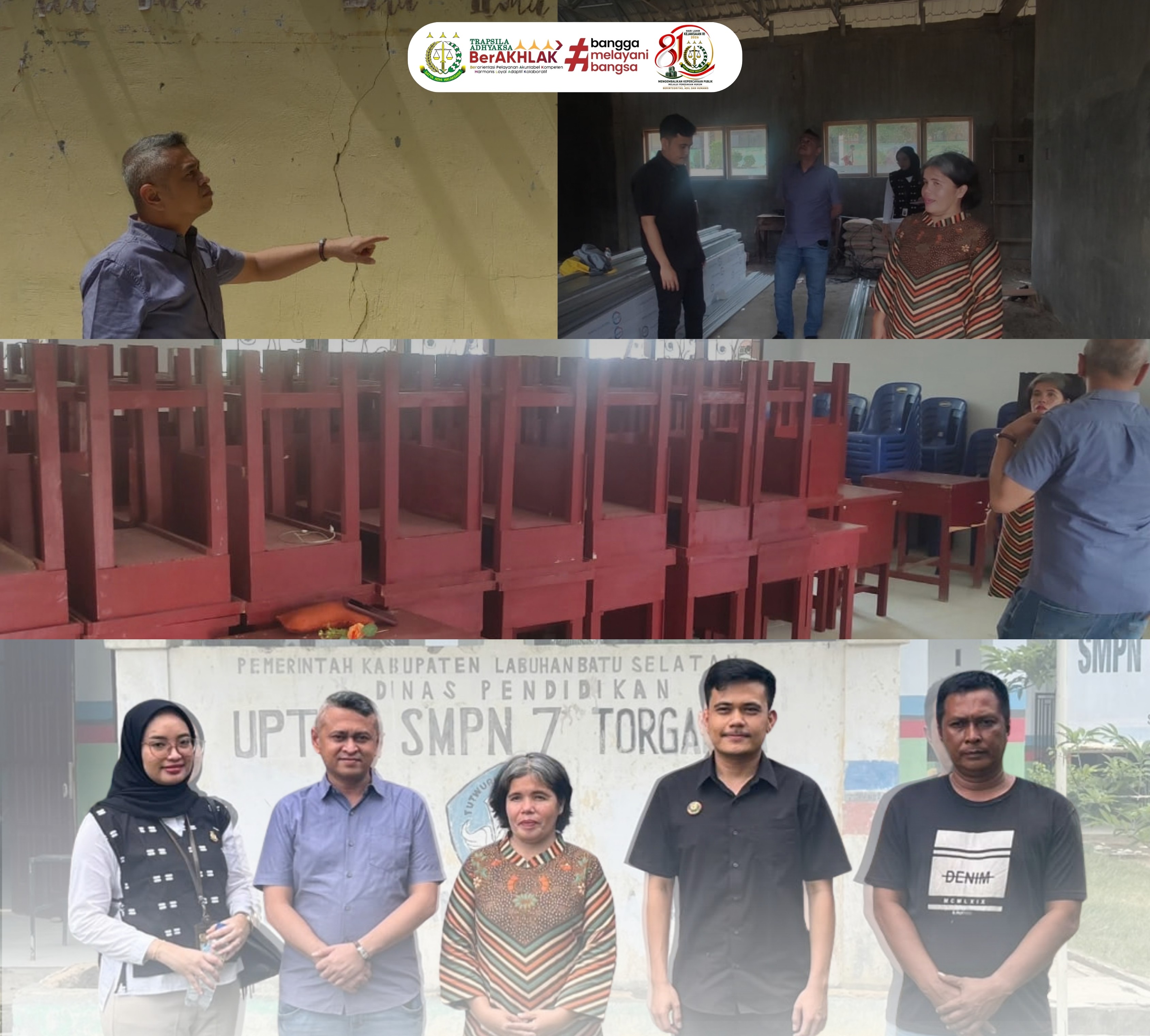 Peninjauan lapangan terkait Pendampingan Hukum Pelaksanaan Revitalisasi Sekolah