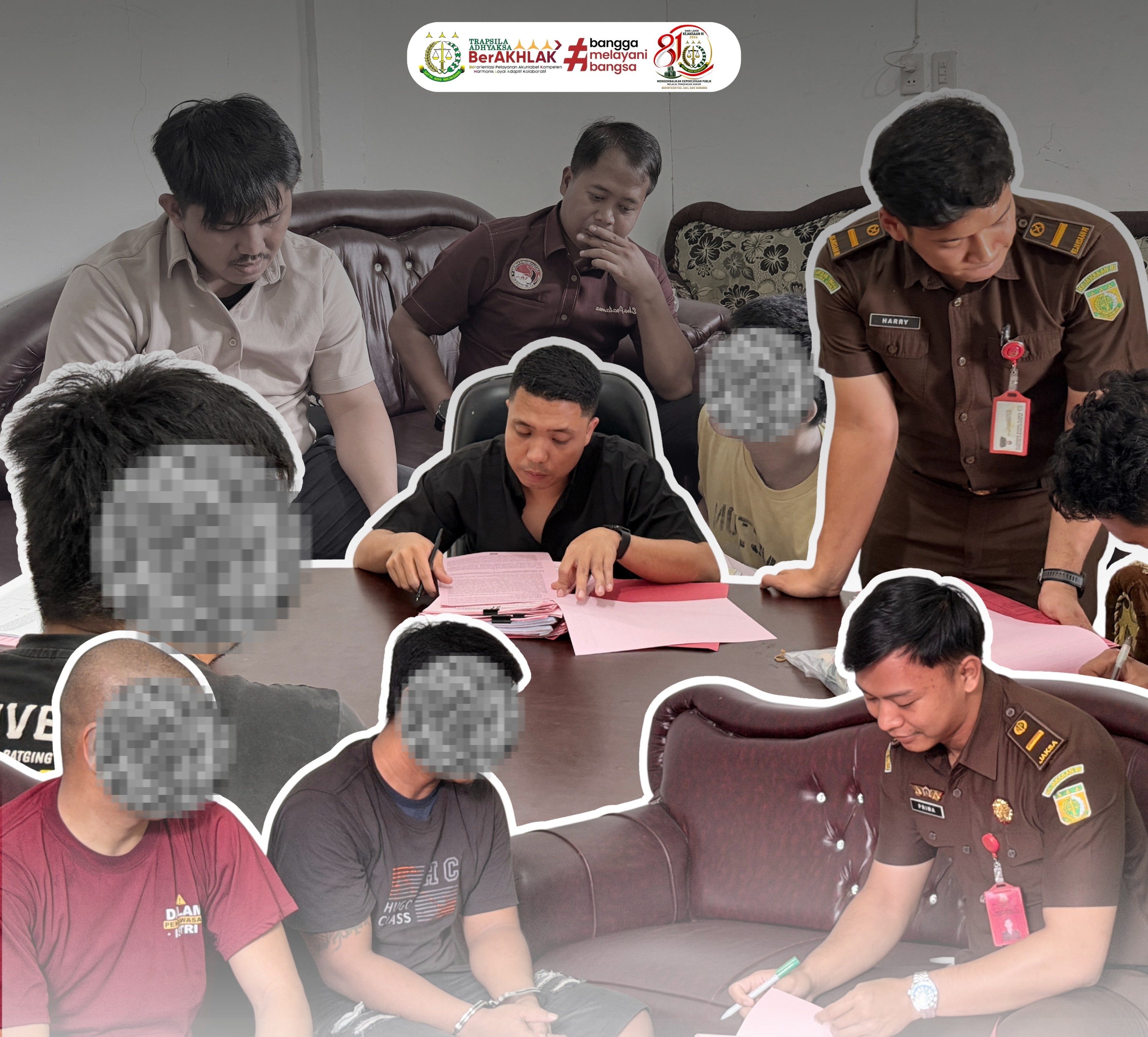 Penyerahan Para Tersangka dan Barang Bukti (Tahap II) Tindak Pidana Umum oleh Penyidik Polres Labuhanbatu Selatan